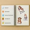 100 PCS Basset Hound Stickers Pack  Waterproof Dog Decals for Water Bottles, Laptops, Phones, Notebook, Cars  Cool Vibrant Graphics for Basset Hound Enthusiast view 4