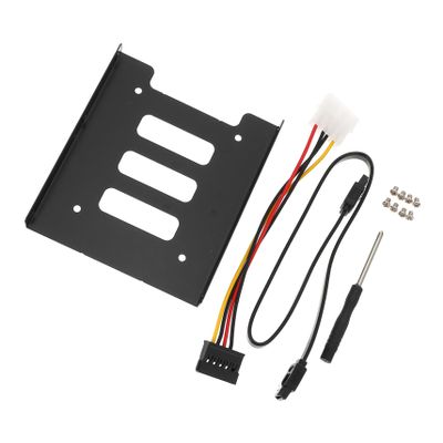 OSALADI 1set Ssd Drive Bay Converter Metal Hard Drive Holder Power Connector for Desktop Installations Easy to Install Ssd Mounting Bracket