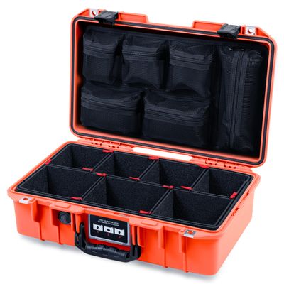 Pelican Orange and Black 1485 Air case. Comes with TrekPak Dividers & Mesh Lid Organizer.