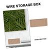 OSALADI Desktop Box Cord Organizer for Home Office Material Storage for Power Cords Splitters and Adapters view 2