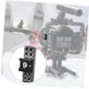 jojofuny Shoe Mount Adapter Cold Boot Bracket 1/4 Screw Compatible Flash Mount for Professional Camera Systems view 3