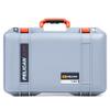 Silver Pelican 1485 Air case - Comes with Foam - Orange Handle & latches. view 1