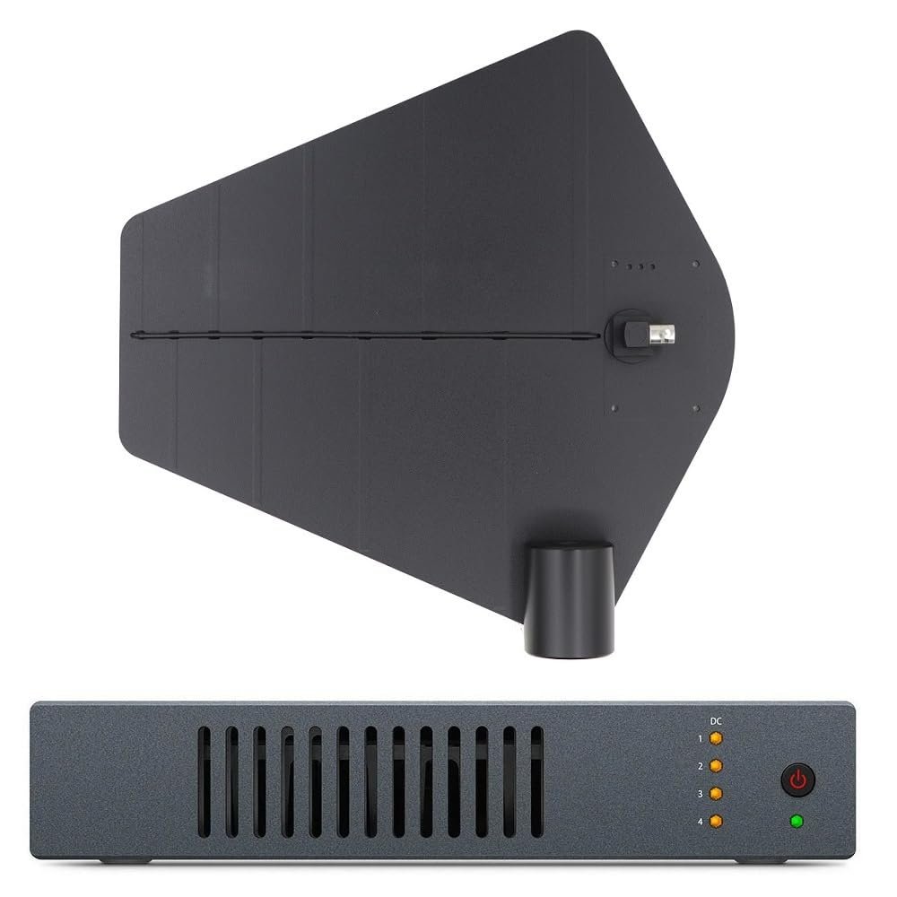 UHF IEM Antenna Combiner for Sennheiser XSW IEM Wireless in-Ear Monitoring System with Active Antenna Paddle Black