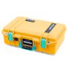 Pelican Yellow and Teal 1485 Air case. Comes with TrekPak Dividers & Mesh Lid Organizer. view 3