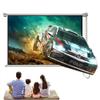 FIEZFEAT 40" 50" 60" 72" Manual Pull Down Projector Screen Wall Mounted Projection Screens Indoor Home Theater Projector Movie Screen, for Office Video Game, White(4:3,60") view 1
