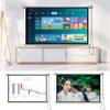 FIEZFEAT 40" 50" 60" 72" Manual Pull Down Projector Screen Wall Mounted Projection Screens Indoor Home Theater Projector Movie Screen, for Office Video Game, White(4:3,60") view 2