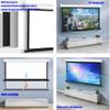 FIEZFEAT 60 72 Inch Manual Pull Down Projector Screen 16:9 HD Hanging Projector Screen Wall/Ceiling Mounted Retractable Projection Screen with Auto-Lock, White(4:3,60inch) view 4