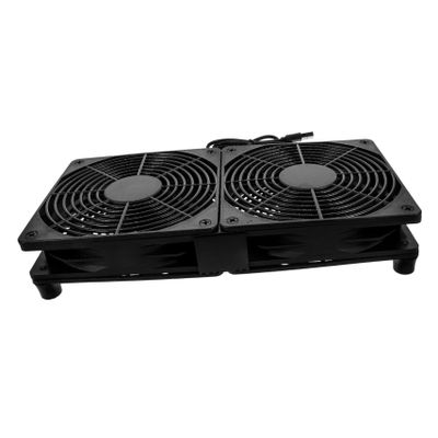 BRIGHTFUFU Dual USB Cooling Fan for Pc Compact Quiet Design Efficient Heat Dissipation for Cases Routers Material Speed