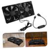 BRIGHTFUFU Dual USB Cooling Fan for Pc Compact Quiet Design Efficient Heat Dissipation for Cases Routers Material Speed view 4