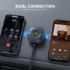 Bluetooth 5.3 Aux Car Adapter, SONRU Bluetooth Receiver for Car [Dual Connection & Mic Noise Cancellation], Aux Adapter with Plug-and-Play for Music/Hands-Free Calls/Stereo Audio view 3