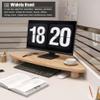 LGEOELIAS Monitor Stand Triangle Corner Monitor Stand Solid Wood, Computer Screen Storage Risers for Saving Space, Tabletop Organization Ergonomic Laptop Holder view 4