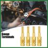 Motoforti 4pcs Amp Input Reducer Copper 8 Gauge Car Stereo Audio AWG Pin Power Ground Wire Reducer Gold Tone Long-Lasting view 2
