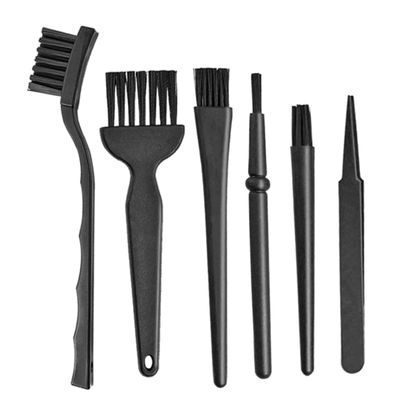 Anneome 1set Static Keyboard Cleaning Brush Set Multi-Function Dust Removal Tool for Electronics Use for Hard Reach Spaces Black