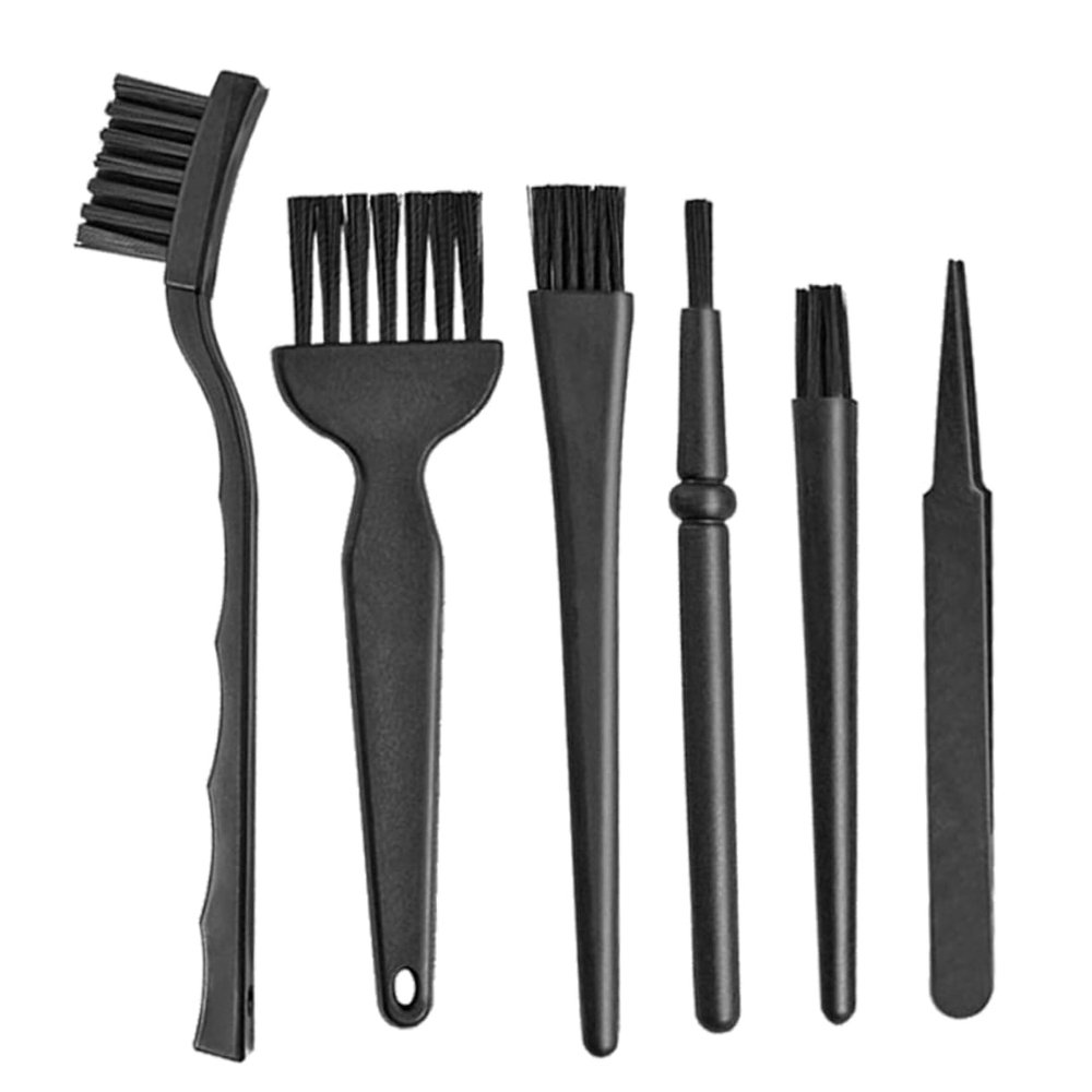 Anneome 1set Static Keyboard Cleaning Brush Set Multi-Function Dust Removal Tool for Electronics Use for Hard Reach Spaces Black
