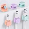 AhaStyle Magnetic Cable Organizer [1s Lock] 6 Pack Cord Holders Cable Clips Strong Adhesive Hide Cable Cord Keeper Adhesive Wire Organizer Keeper for Nightstand Kitchen Car Office view 1