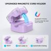 AhaStyle Magnetic Cable Organizer [1s Lock] 6 Pack Cord Holders Cable Clips Strong Adhesive Hide Cable Cord Keeper Adhesive Wire Organizer Keeper for Nightstand Kitchen Car Office view 2