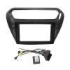 9 INCH Car Fascia Radio Android DVD Panel Dash Kit Install Adapter Console Frame Bezel Compatible with Peugeot 301 CITRON ELYSEE 2014-2018(Frame Cable black) view 1