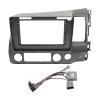 10.1 Inch Car DVD Frame Audio Dash Trim Kits Facia Panel Radio Player Screen 2 Din Compatible with HONDA CIVIC 2006-2011 Left Stereo(RHD Frame-cord) view 1