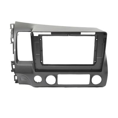 10.1 Inch Car DVD Frame Audio Dash Trim Kits Facia Panel Radio Player Screen 2 Din Compatible with HONDA CIVIC 2006-2011 Left Stereo(LHD Only Frame)