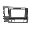 10.1 Inch Car DVD Frame Audio Dash Trim Kits Facia Panel Radio Player Screen 2 Din Compatible with HONDA CIVIC 2006-2011 Left Stereo(LHD Only Frame) view 1