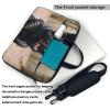 Black german shepherd dog Print Laptop Bag Pouch Briefcase Fits 13/14/15.6 inch Notebook Computer Bags for Women Men view 2