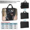 Black german shepherd dog Print Laptop Bag Pouch Briefcase Fits 13/14/15.6 inch Notebook Computer Bags for Women Men view 3
