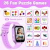 Kids Smart Watch for Girls Age 5-12, Kids Watch with 26 Games,Camera Music Player Pedometer Habit Tracking HD Touchscreen Flashlight Smart Watch for Kid Birthday Gifts for Girls Ages 6 7 8 9 (Purple) view 3