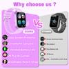 Kids Smart Watch for Girls Age 5-12, Kids Watch with 26 Games,Camera Music Player Pedometer Habit Tracking HD Touchscreen Flashlight Smart Watch for Kid Birthday Gifts for Girls Ages 6 7 8 9 (Purple) view 4