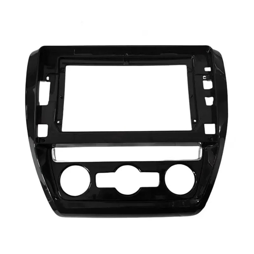 Carbon Fiber Car Center Console Air Vent Condition Car radio frame 10 Inch Fascia Adapter Android Audio Dash Fitting Panel Kit/Fit For Volkswagen Jetta Sagitar Bora 2012-2018 Car Stereo Dash Radio Fa