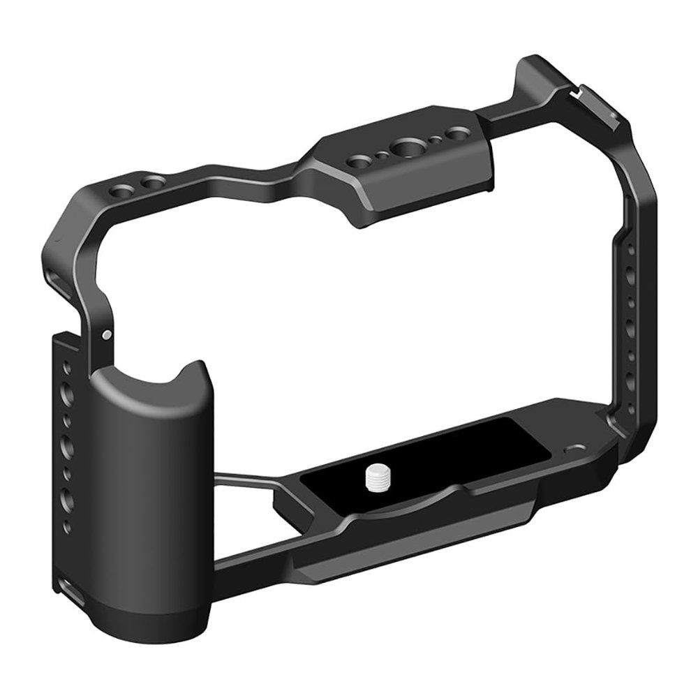 FEICHAO Camera Cage Built-in Quick Release Plate with Cold Shoe Mount 1/4 Hole 3/8 Positioning Hole Compatible with Z f MILC Camera
