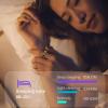 JXYQZD Fitness Smart Rings, Heart Rate Monitor Blood Pressure Ring Sleep Tracker Counter Calories Waterproof Fitness Rings Remote Control Photography(Gold,20.6 mm) view 3
