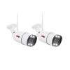 Add on 3MP WiFi Surveillance Cameras Indoor Outdoor, Color Night Vision, Plug-in, Two Way Audio, AI Face/Motion Detection, Security Camera Replacement, 2 PCS view 1