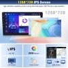 8-Core 4+64GAndroid 13 Car Stereo Radio for Ford Fusion Mondeo 2013-2019 Wireless CarPlay Andriod Auto 9'' IPS Touchscreen Bluetooth GPS Navigation WiFi Mirror Link FM DSP SWC 59UI+Backup Camera Mic view 3