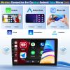 8-Core 4+64GAndroid 13 Car Stereo Radio for Ford Fusion Mondeo 2013-2019 Wireless CarPlay Andriod Auto 9'' IPS Touchscreen Bluetooth GPS Navigation WiFi Mirror Link FM DSP SWC 59UI+Backup Camera Mic view 4