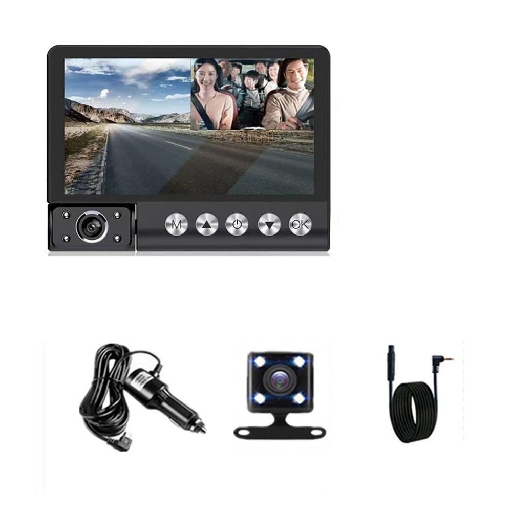 1080P Full Dash Cam Drive Video Recorder Vehicle Camera Black Box Car DVR Auto Dashcam Parking Monitor Night Vision(Rear Camera,16G TF Card)