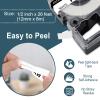 GREENCYCLE 8PK Compatible for LW Label Maker Tape 12mm 0.47 LK-4WBN LC 4WBN9 SS12KW Black on White Label Tape for LabelWorks LW-300 LW-400 LW-500 SR230C SR530C SR3900C view 3