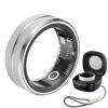 JXYQZD Smart Ring, 2024 New Fitness Tracker Ring with Charging Case, IP68 Waterproof, Heart Rate, Blood Oxygen, Sleep Tracker, for Women Men(Silver,17.4 mm) view 1