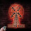HAPILO Metal sign,Custom Ham Radio Metal Wall Art LED Light Personalized Amateur Radio Name Sign Home Decor Radio Operator Decoration Amateur Call Birthday view 4