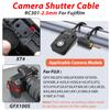 RC301-2.5mm 196.8 "Extended Cable Shutter Release Remote for Fujifilm and Canon Cameras EOS Rebel T8i T8 T7i t6 t6i t1i t2i t3 t3i t4i SL3 2000d 4000d R100 Fuji XT2/3/4/5 XH2S GFX100/S /50 /s view 4