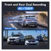 10.26" 4K Dash Cam Carplay Compatible for Android Auto Car Dvr Rotation Dual Lens Dashcam Truck Camera Drive Recorder(C3,128GB) view 3
