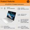 HP Featherlight Laptop with Wireless Earbuds, 16GB RAM, 64GB Storage and 500GB External Drive, 14'' HD Display, Thin & Portable, Webcam, HDMI, WiFi, USB, Snowflake, Windows 11, 1-Year Microsoft 365 view 2