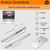 HP Featherlight Laptop with Wireless Earbuds, 16GB RAM, 64GB Storage and 500GB External Drive, 14'' HD Display, Thin & Portable, Webcam, HDMI, WiFi, USB, Snowflake, Windows 11, 1-Year Microsoft 365 view 3