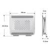 SPXTOM Aluminum Laptop Stand, 360 Free Rotation, Ventilated Cooling, Foldable Notebook Holder, Ergonomic, Anti-Scratch, All Laptops(17") view 2