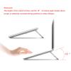 SPXTOM Foldable Laptop Riser, Ventilated Cooling, Aluminum, Ergonomic Laptop Stand, Portable, Desk Vertical Notebook Holder, All Laptops 15.6 in(A) view 4