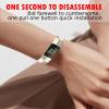 PLKTJOSA Compatible with Charge 6/Charge 5 WatchBands for Women Men,Elastic Adjustable Wristbands,Breathable Sport Band Soft Waterproof Health Tracker(Black White Leather) view 2