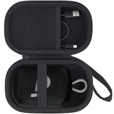 co2CREA for Anker Soundcore Select 4 Go Bluetooth Speaker Hard Protective Case, Portable Travel Case Replacement (Black Case + Black Zipper)