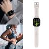 Ymiko Earbuds Smart Watch with HD Touch Screen, Fitness Tracker Sports Watch for Calls, Music, Weather Forecast, ABS, PC, Silicone (Silver) view 2