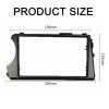 2 Din Audio Fascia Compatible with Ssang Yong Actyon 2006-2009 Kyron Radio GPS DVD Stereo CD Panel Dash Mount Installation Trim Kit Frame(Left drive,178X100mm) view 4