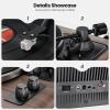 All in One Vinyl Record Player,Bluetooth Turntable Built in 4 Stereo Speakers Phono Preamp,High Fidelity Turntables for Vinyl Records with Magnetic Cartridge AT-3600L,2-Speed,33/45RPM,USB PC Recording view 3