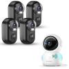 ZUMIMALL Security Camera Indoor, 5G/2.4G WiFi Baby Monitor with Camera and Audio, 2K Wired Pet Camera for Home Security, One-Click Call, Auto Tracking, Cry/PIR/AI Detection, Alexa/ONVIF/Cloud view 1